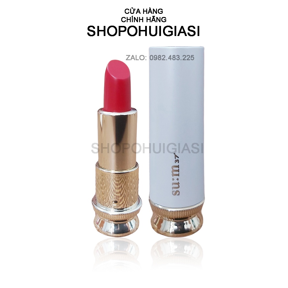 [Bản mini] Son lì sum37 màu đỏ (02 deep red) Su:m37 Losec Summa Elixir Golden Lipstick