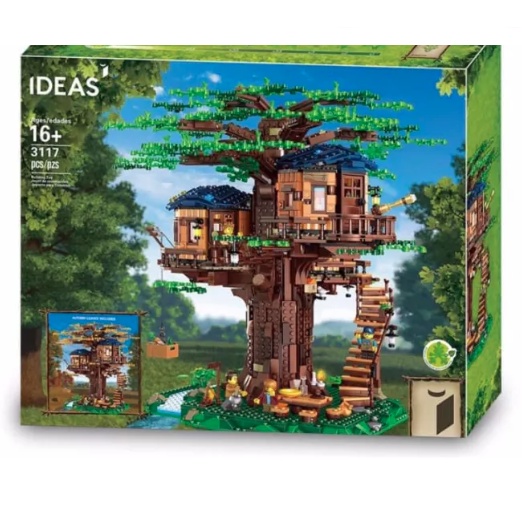 Lego - Ideas 6007 ( Xếp Hình Ngôi Nhà Trên Cây - Tree House 3117 Mảnh )Lego Minecraft