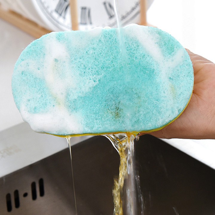 HCM - Dụng cụ chà rửa vệ sinh đồ dùng bếp mút dày tạo nhiều bọt