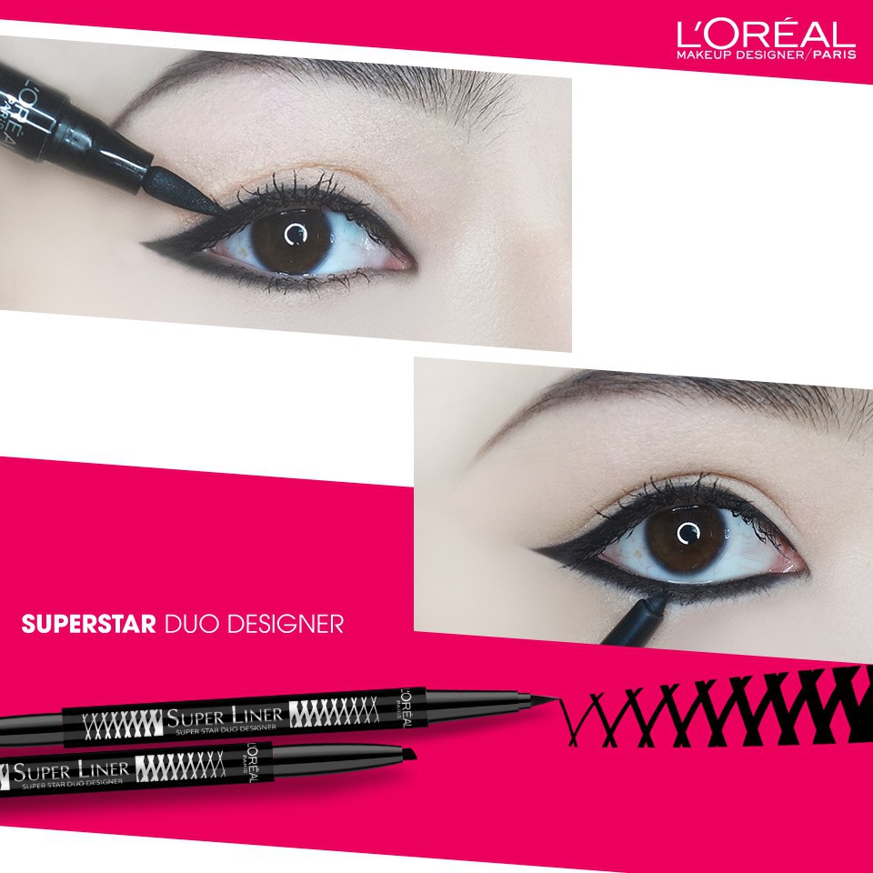 Bút kẻ mắt hai đầu L'Oreal Paris Superstar Duo Liner 0.1x0.55g