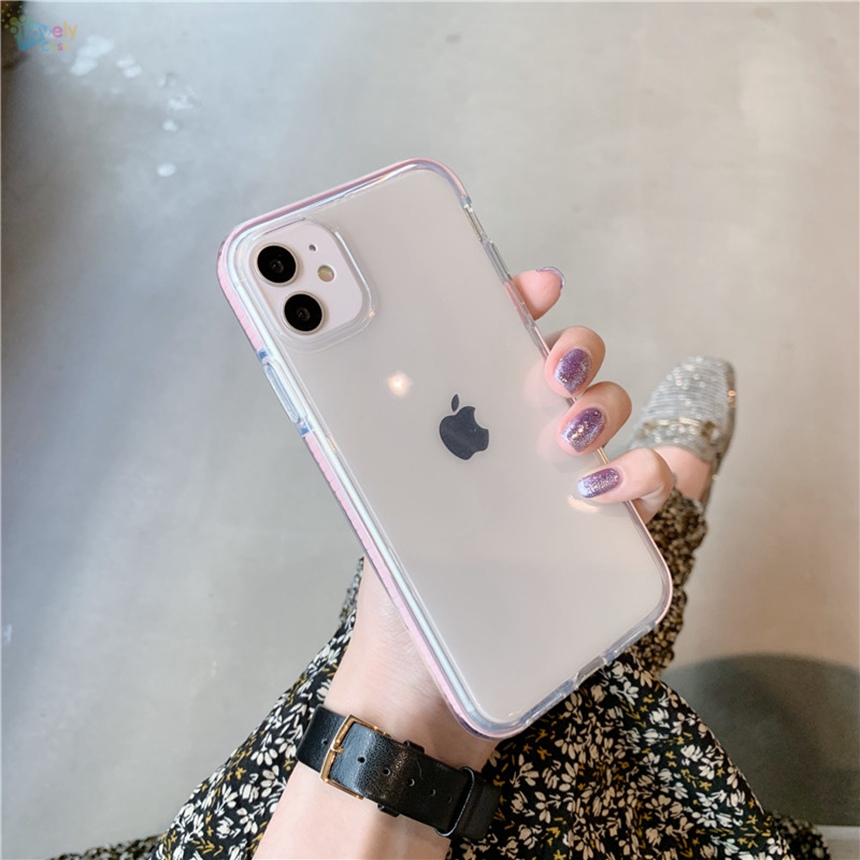 🌈Hàng sẵn sàng💝 Ốp điện thoại TPU mềm viền màu kẹo xinh xắn cho Huawei Nova 7i Nova 7 Nova 6 5i Pro 5 Pro 5T 4e 4 3i 3e 2i