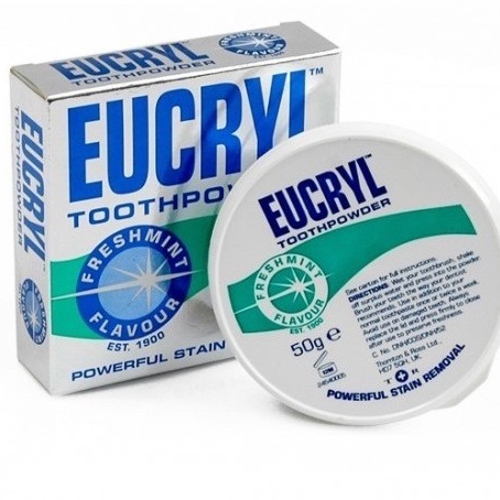 BỘT TRẮNG RĂNG EUCRYL - Freshmint Flavour 50g