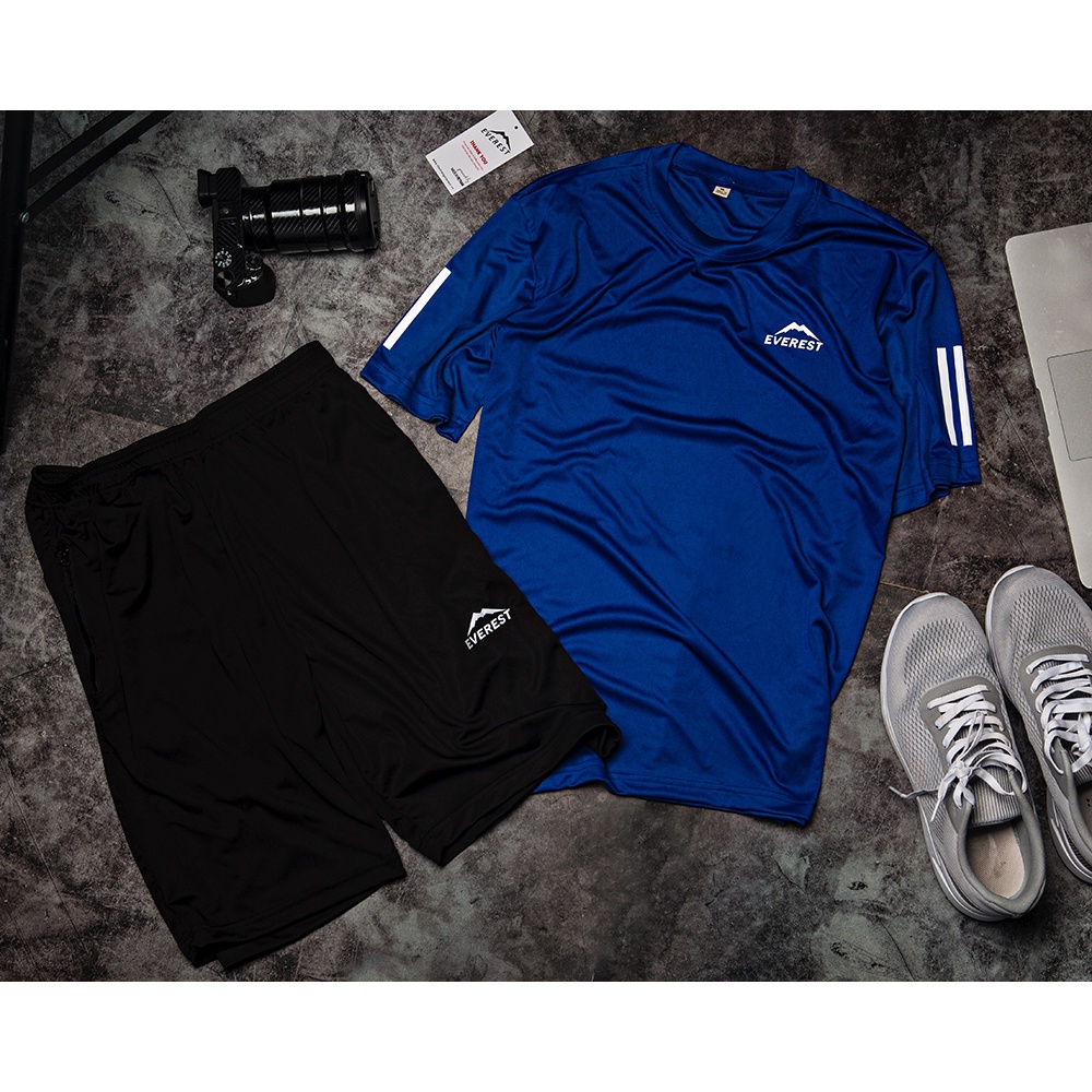 Quần short thể thao nam thun lạnh màu đen