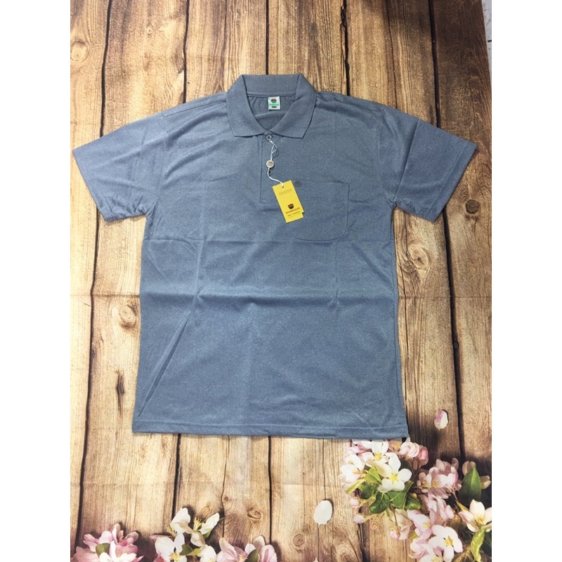 Áo thun nam trung niên có túi trái táo dưới 85kg chất mỏng mát mặc nhà