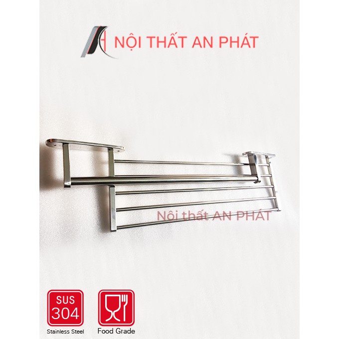 kệ vắt khăn nhà tắm đa năng  giá treo khăn tắm cao cấp inox 304 . MK 4