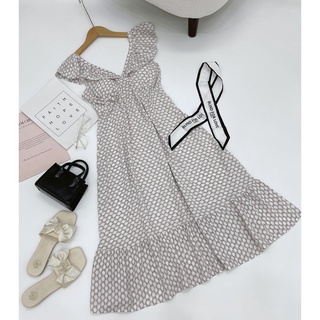 Đầm Maxi chất tole lanh