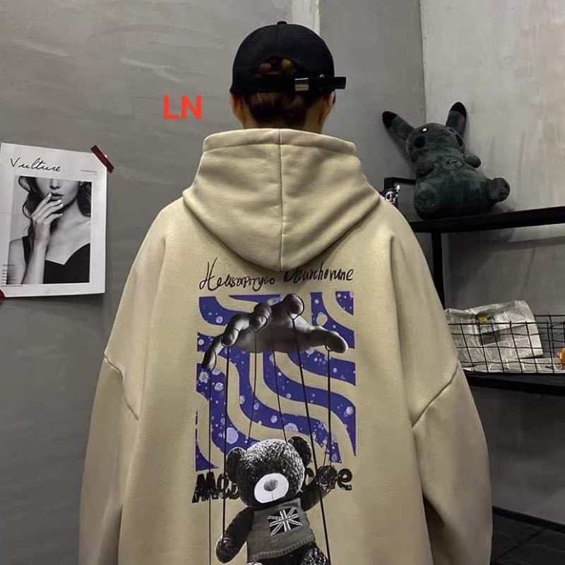 Áo hoodie bàn tay sau lưng LN11