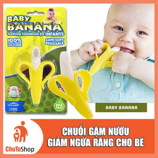 Gặm nướu bàn chải hình chuối cho bé | chutu shop