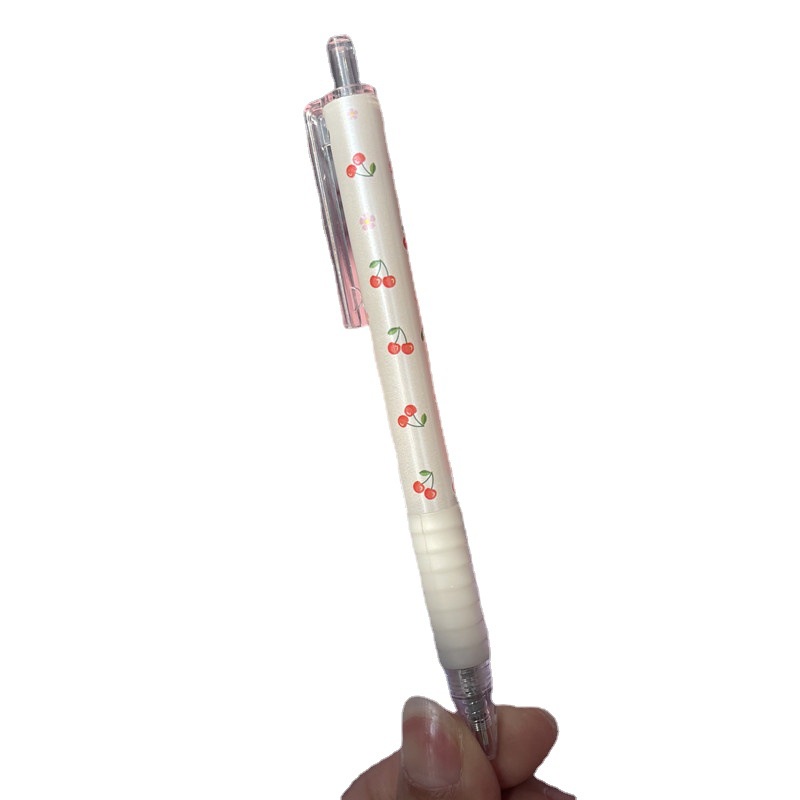 Bút bi gel mực đen hình Cherry siêu xinh