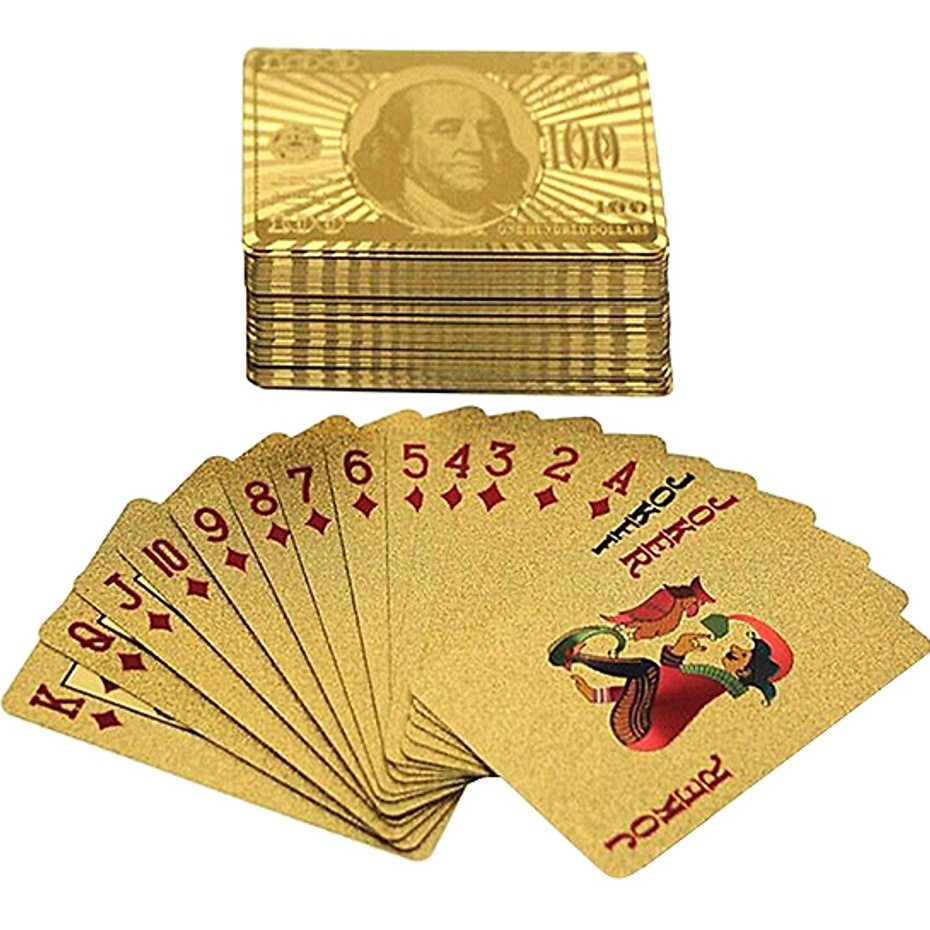 Bài Tây 52 Lá - Bài Mạ Vàng Cao Cấp Bền Dai Thế Hệ Mới No.101400