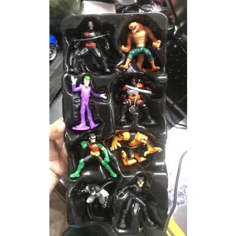 Bộ 8 nhân vật DC Batman cả anh hùng và phản diện mini