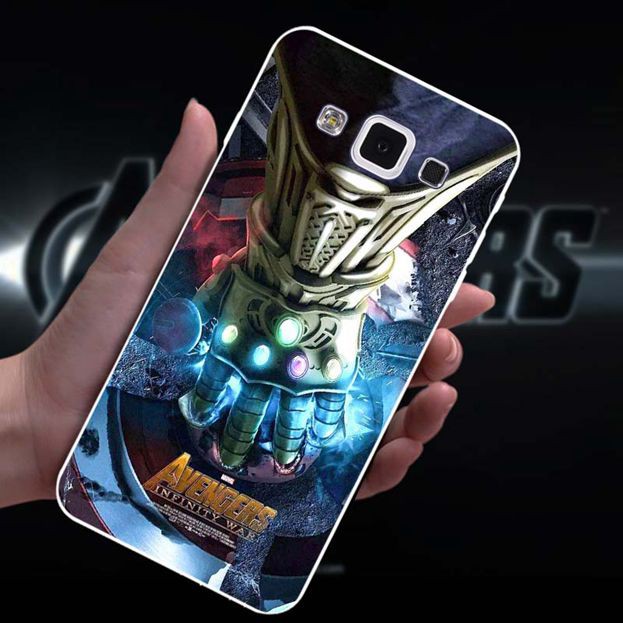 Ốp điện thoại in hình Avengers thời trang cho Samsung A3 A5 A7 A8 Plus 2016 2017 2018 Note 3 4 5 8 E5