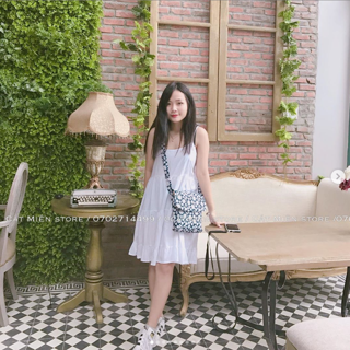 Váy babydoll lanh họa tiết (16 mẫu)