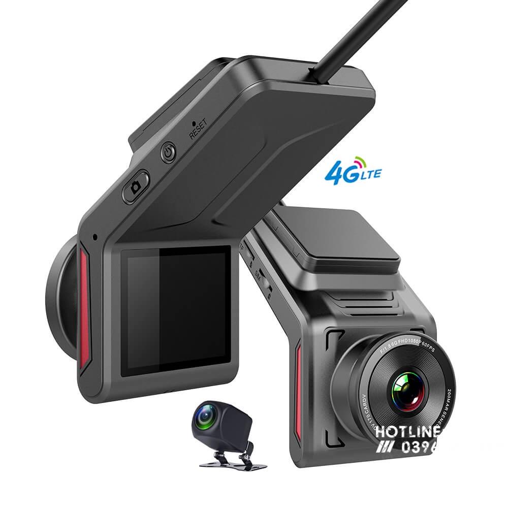 Camera hành trình cắm sim 4G/Wifi giám sát từ xa K18 quay 2 camera FullHD 1080