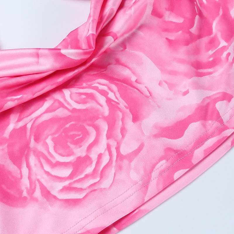 Áo Tank Top Hoạ Tiết Hoa Thiết Kế Hở Lưng Quyến Rũ