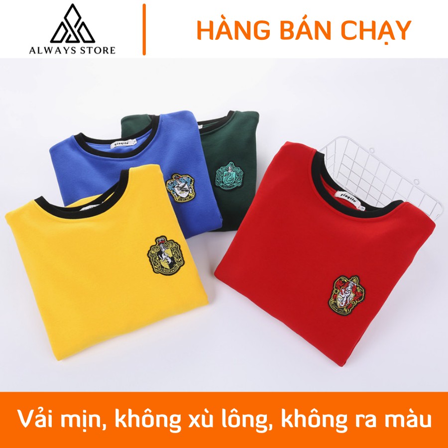 [HÀNG CAO CẤP] Áo Sweater Harry Potter GRY cổ tròn - Lót nhung/lông - Vải mịn màng, không ra màu, không xù lông - Unisex