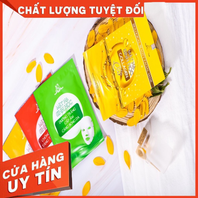 [CHÍNH HÃNG] MẶT NẠ SINH HỌC COLLAGEN X3 - HỘP 5 MẶT NẠ MỸ PHẨM ĐÔNG ANH