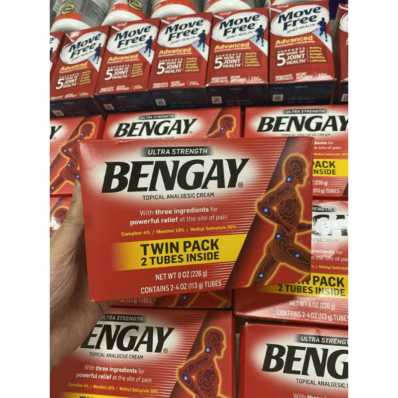 HỘP 2 TUÝT DẦU NÓNG DẠNG KEM BENGAY ULTRA STRENGTH TWIN PACK 226g