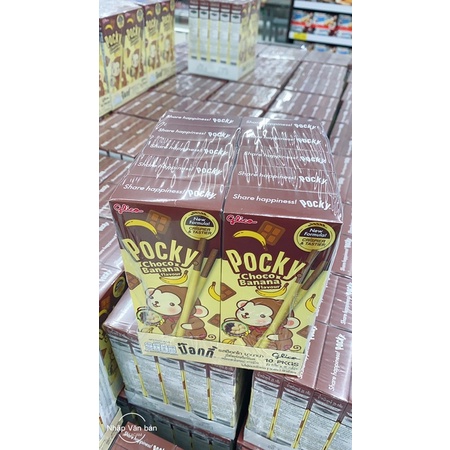 01 Hộp Bánh Pocky Vị Chuối 25gr Thơm Ngon Thái Lan