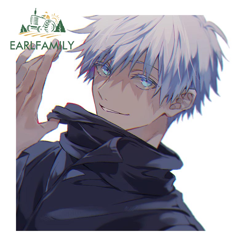 Sticker Dán Trang Trí Xe Hơi Hình Gojo Satoru Gojo Satoru Anime 13Cmx6.8Cm