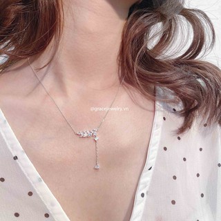 [Bạc] Dây chuyền bạc Grace - Crystal Foliage