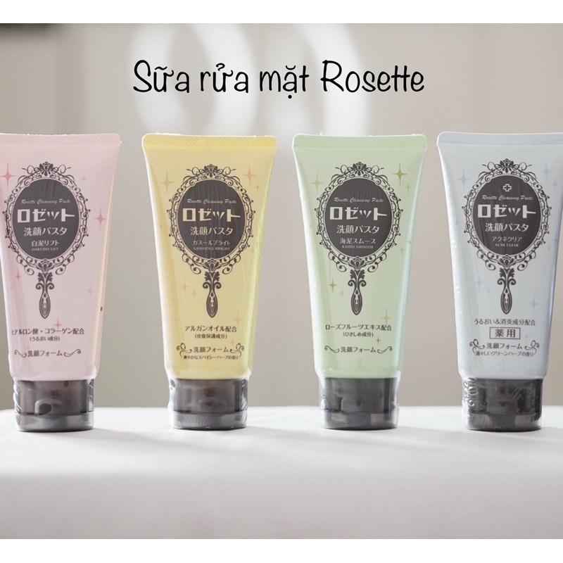 Sữa rửa mặt đất sét Rosette Nhật Bản chuẩn Auth 150ml