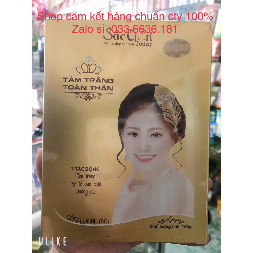 kem tắm toàn thân SẮC TIÊN TODAY  150g giúp trắng da (1 hộp gồm 4 gói thành phần) [ chuẩn hàng cty 100%]