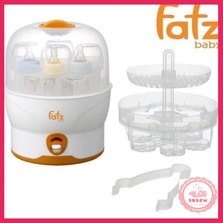 Máy Tiệt Trùng Bằng Hơi Nước 6 Bình Fatzbaby FB4019SL - Bảo Hành 1 Năm