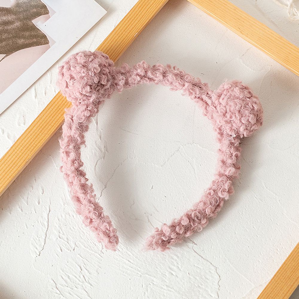 Cài tóc phối tai gấu dễ thương phong cách Hàn Quốc thời trang thu đông cho nữ