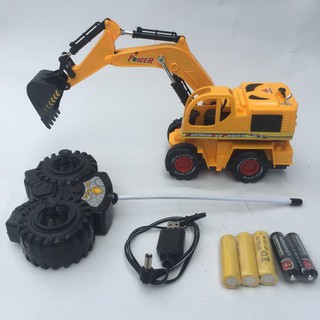 [ FREESHIP ] Đồ chơi Xe xúc cát điều khiển từ xa (pin sạc)