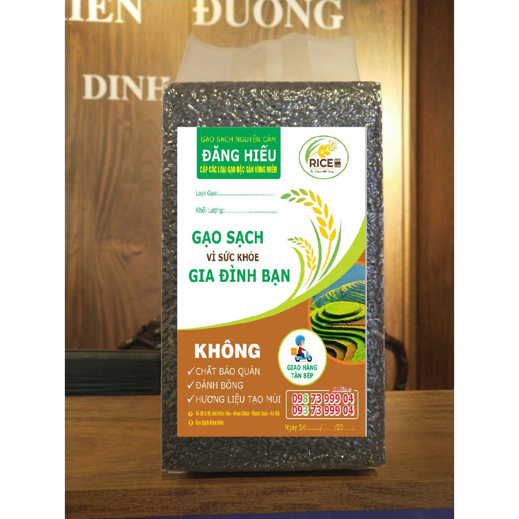 Gạo lứt đen bách hợp 1kg - 2kg (hút chân không)