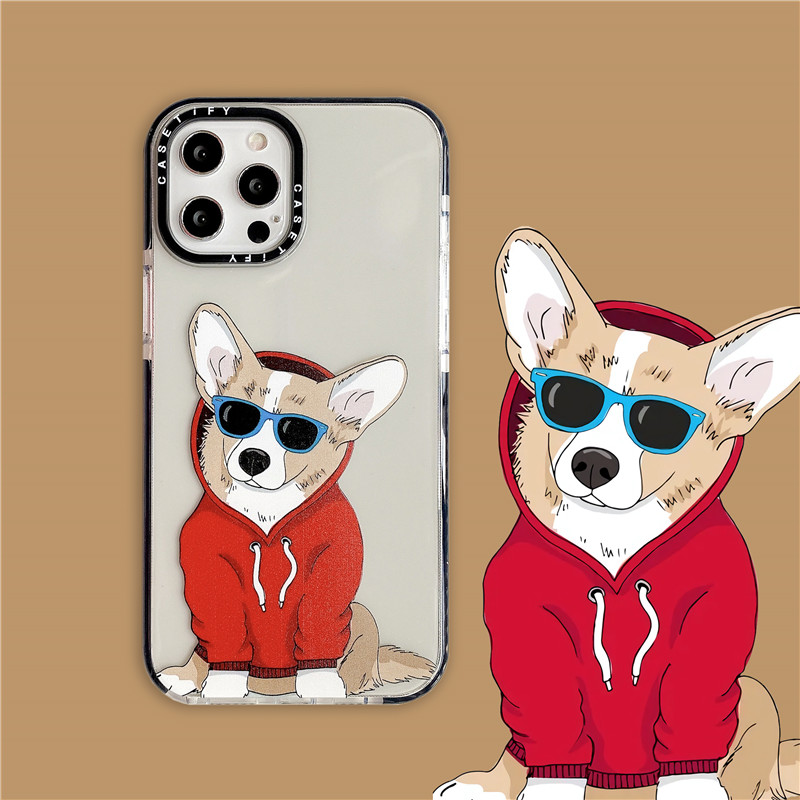 Ốp điện thoại in hình cún dễ thương Iphone 11 Pro Max X Xs Max Xr 12 Pro Max 12 Mini