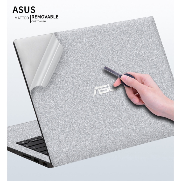 Miếng Dán Laptop Matte silver 3Sides Skin 14 '' 15.6 '' 13 '' Ốp Lưng ASUS zenbook Vivobook M3401Q K