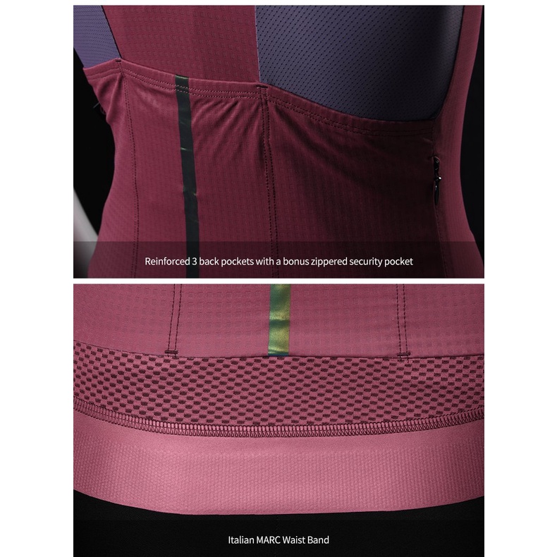 Áo đạp xe ngắn tay Monton Urban Chechen Redpurple