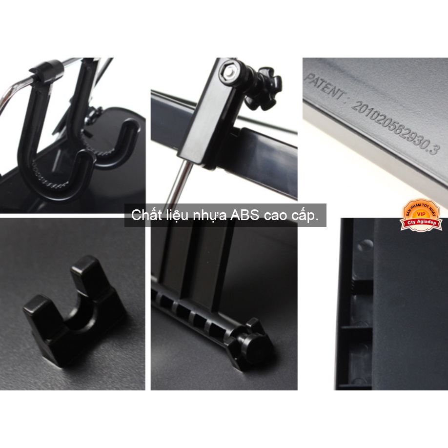 Kệ giá để đồ ăn uống, làm việc trên oto xe hơi Cartech gấp gọn