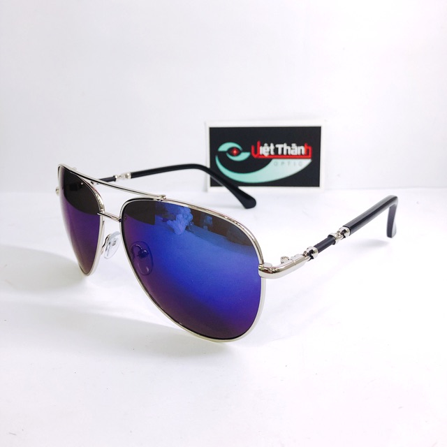 Kính mát đi biển màu tráng gương xanh siêu ngầu