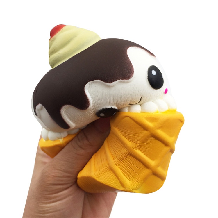Squishy Lớn JUMBO Hình cốc kem bạch tuộc socola Đồ Chơi Xốp Giảm Stress Hình mềm mịn dễ Thương đàn hồi Cho Bé