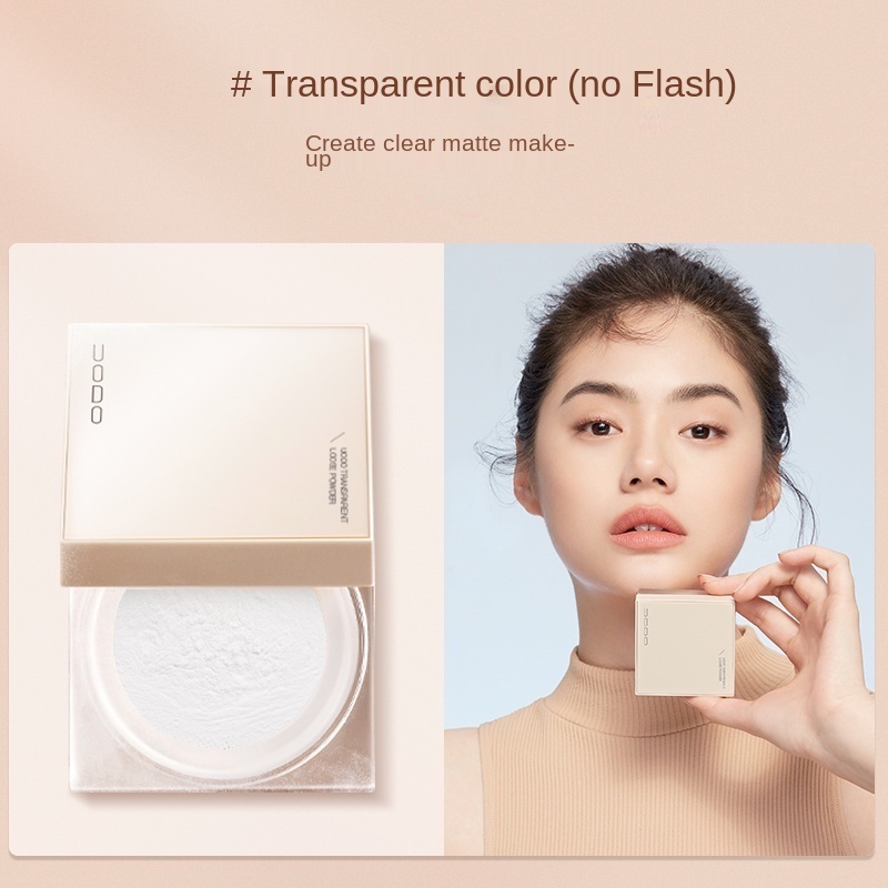 Phấn phủ Uodo che khuyết điểm lâu trôi trang điểm kháng nước chống mồ hôi không phai thích hợp cho da dầu