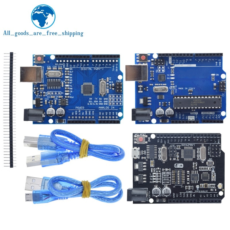 1 Bộ Chip Ch340G Atmega16U2 / Uno + Wifi R3 Atmega328P Cho Arduino Uno R3 Wemos Esp8266