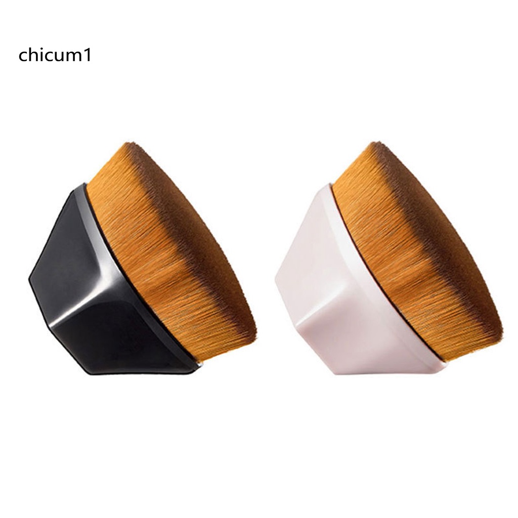 [Hàng mới về] Cọ trang điểm đầu dẹt thiết kế nhỏ gọn chất lượng cao tiện dụng