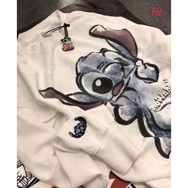 Áo nỉ cổ tròn Stit chống tay H26