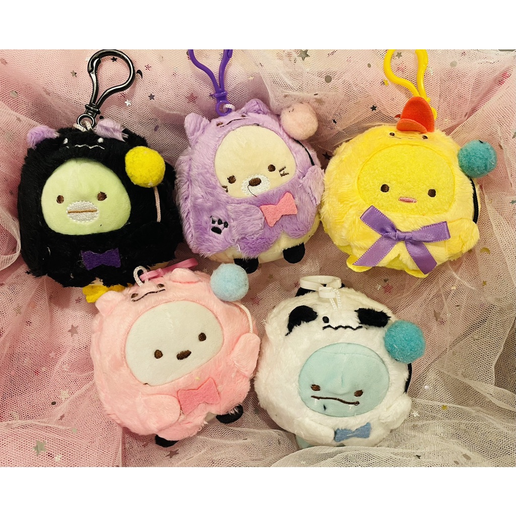 Móc khoá gấu bông Sumiko Sumikko Gurashi cosplay ôm tim nhiều mẫu 8cm BooBooBear