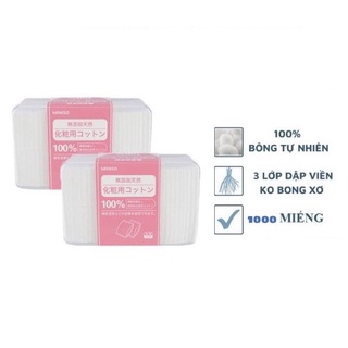 Bông tẩy trang Miniso 1000 miếng