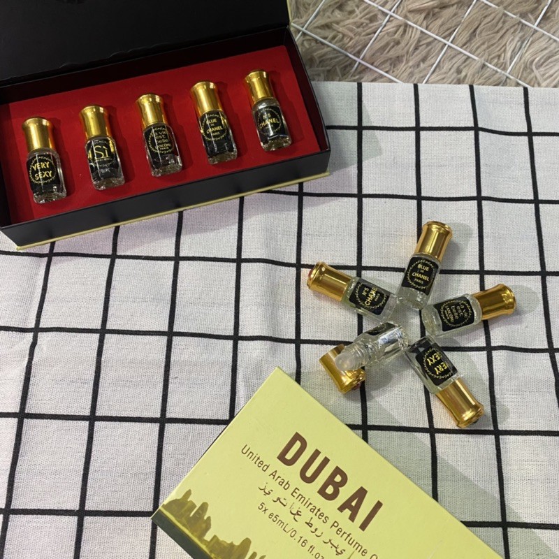 [MUA 1 TẶNG 1- Mua 5 tặng 6] Mua 1 chai tinh dầu Dubai 5ml tặng 1 chai nước hoa Pháp 6ml | Thế Giới Skin Care