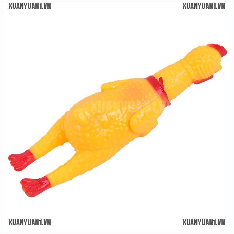 1 Đồ Chơi Gà Cao Su Màu Vàng Mới Lạ Cho Thú Cưng