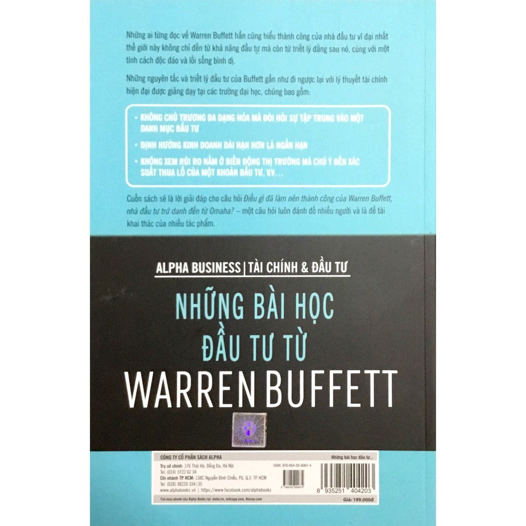 Sách - Những Bài Học Đầu Tư Từ Warren Buffett