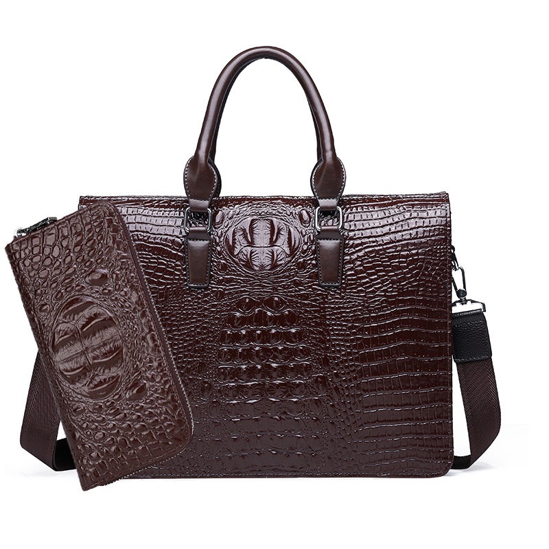 Túi xách da cá sấu thời trang dành cho nam | BigBuy360 - bigbuy360.vn
