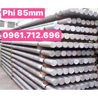 Trục nhôm tròn đặc phi 85mm dài 30cm