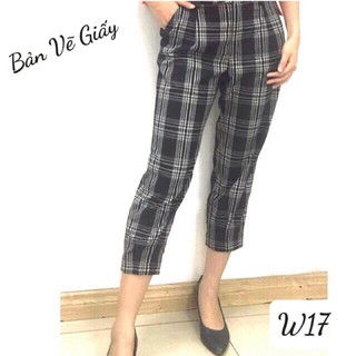 W17👩🏻‍⚖️BẢN VẼ RẬP GIẤY TỰ MAY QUẦN BAGGY NỮ (S-XL)