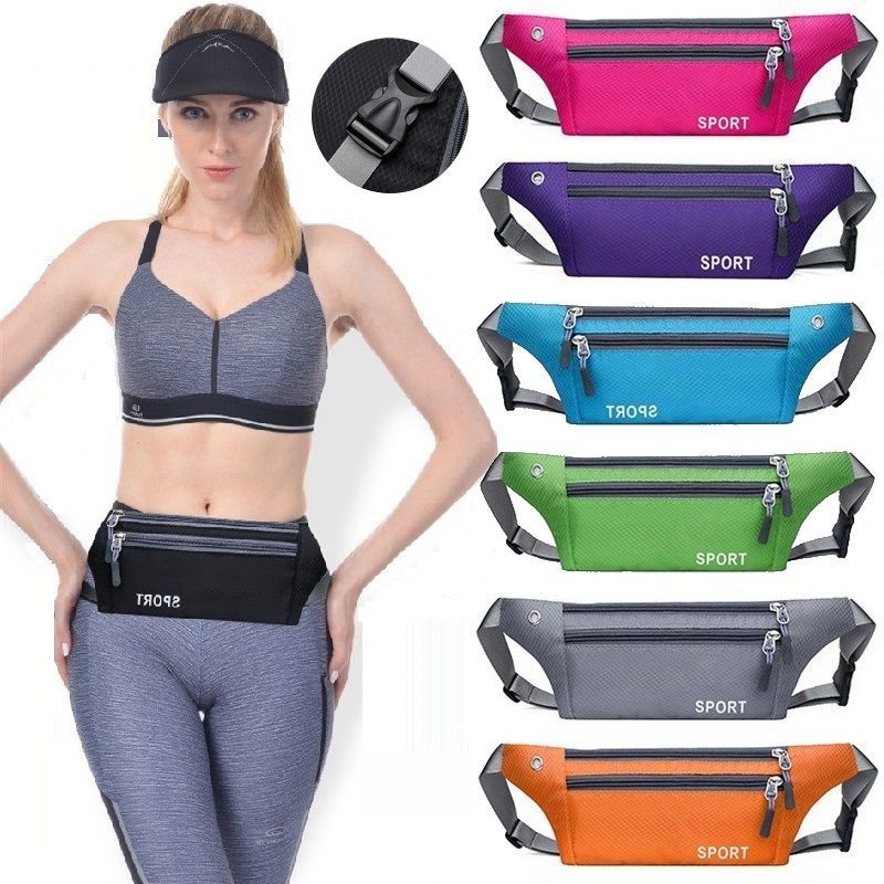 Túi đeo chéo hông bụng chạy bộ thể thao nam nữ mini chống thấm nước 3 ngăn nhỏ gọn cực kỳ tiện dụng TV01 | BigBuy360 - bigbuy360.vn